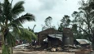 A destroyed house in Macomia district, Mozambique. The back-to-back cyclones that have ravaged Mozambique are unprecedented in recorded history, the UN said on April 26, 2109, as it planned to examine the country's defences against extreme weather in the 