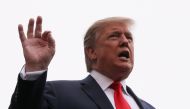 U.S. President Donald Trump talks to reporters as he departs for travel to Indianapolis, Indiana from the White House in Washington, U.S., April 26, 2019. REUTERS/Jonathan Ernst