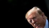 (FILES) In this file photo taken on May 02, 2019 US President Donald Trump speaks at the National Day of Prayer Service, in the Rose Garden of the White House in Washington, DC. AFP / Brendan Smialowski