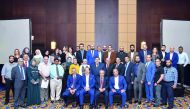 The officials of Aamal Medical and Ebn Sina Medical at the recently held annual employees gathering event.