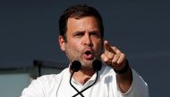 Rahul Gandhi, President of India's main opposition Congress party, addresses his party's supporters during a public meeting in Gandhinagar, Gujarat, March 12, 2019. REUTERS/Amit Dave/Files