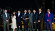 Mohamed Helmy, Group General Manager, Automotive, at Mannai Corporation, and other officials at the award ceremony. 