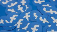 FILE PHOTO: Stickers bearing the Facebook logo are pictured at Facebook Inc's F8 developers conference in San Jose, California, U.S., April 30, 2019. REUTERS/Stephen Lam/File Photo