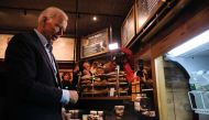  Former Vice President and Democratic presidential candidate Joe Biden visits a coffee shop on May 14, 2019 in Concord, New Hampshire. (Spencer Platt/Getty Images/AFP)