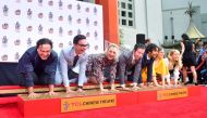 The cast from the television comedy series 