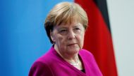German Chancellor Angela Merkel looks on as she attends a news conference at the Chancellery in Berlin, Germany, May 16, 2019. REUTERS/Fabrizio Bensch