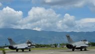French Rafale fighter jets are seen at an air force base in Blang Bintang, Aceh province on May 19, 2019. AFP / CHAIDEER MAHYUDDIN
