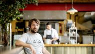 Danish chef Rene Redzepi, co-owner of the restaurant Noma in Copenhagen, Denmark, poses for a photograph prior to a premiere of 