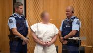File photo of Brenton Tarrant, charged for murder in relation to the mosque attacks, is seen in the dock during his appearance in the Christchurch District Court, New Zealand March 16, 2019. Mark Mitchell/New Zealand Herald/Pool via REUTERS/File Photo