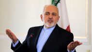 (FILES) In this file photo taken on February 13, 2019, Iran's Foreign Minister Mohammad Javad Zarif gestures during a press conference in Tehran. AFP / ATTA KENARE
