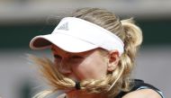 Denmark's Caroline Wozniacki in action during her first round match against Russia's Veronika Kudermetova. REUTERS/Vincent Kessler