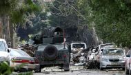 FILE PHOTO: Afghan security forces take position during an attack by gunmen in Kabul, Afghanistan, May 8, 2019.REUTERS/Mohammad Ismail