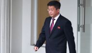 Kim Hyok Chol, North Korea's special representative for U.S. affairs, leaves the Government Guesthouse in Hanoi, Vietnam, February 23, 2019. Reuters/Athit Perawongmetha