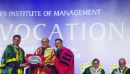 Dr R Seetharaman (second left), CEO of Doha Bank, and other officials during the event.