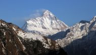Snow-covered Nanda Devi mountain is seen from Auli town, in the northern Himalayan state of Uttarakhand, India February 25, 2014. REUTERS