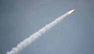 A Long March-11 rocket takes off from an offshore platform in the Yellow Sea off the Shandong province, China June 5, 2019. REUTERS/Stringer 