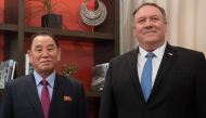 US Secretary of State Mike Pompeo welcomes North Korean Vice-Chairman Kim Yong Chol prior to a meeting in Washington, January 18, 2019. AFP / Saul Loeb