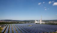 A general view shows solar panels to produce renewable energy at the Urbasolar photovoltaic park in Gardanne, France, June 25, 2018. Reuters/Jean-Paul Pelissier