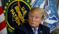 FILE PHOTO: US President Donald Trump participates in a roundtable discussion on immigration and border security at the U.S. Border Patrol Calexico Station before visiting the U.S.-Mexico border in Calexico, California, U.S., April 5, 2019. Reuters/Kevin 