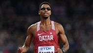 File photo of Qatari hurdler Abderrahaman Samba