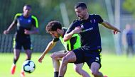 Qatari players taking part in a training session in Brazil ahead of their Copa America campaign. The Copa America tournament begins tomorrow. Qatar, coached by Felix Sanchez, are placed in Group B along with Argentina, Paraguay and Colombia.