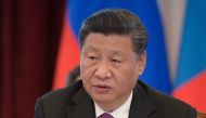 China’s President Xi Jinping attends a meeting with Russia’s President Vladimir Putin (not pictured) and Mongolia's President Khaltmaagiin Battulga (not pictured) on the sidelines of the Shanghai Cooperation Organisation (SCO) summit in Bishkek, Kyrgyzsta
