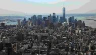 Lower Manhattan including the financial district is pictured from the Manhattan borough of New York, June 1. 2016.  Reuters/Carlo Allegri
