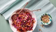 Sweet-Tart Slaw With Fig Dressing. Photo by Stacy Zarin Goldberg for The Washington Post. 
