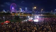 Demonstrators attend a rally ahead of the G20 summit, urging the international community to back their demands for the government to withdraw a the extradition bill in Hong Kong, China June 26, 2019. REUTERS/Thomas Peter