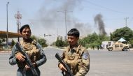 Afghan security officials secure the scene of a suicide bombing in Kabul, Afghanistan, July 01, 2019. (Haroon Sabawoon - Anadolu Agency)