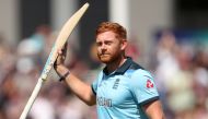 Jonny Bairstow of England gestures to the fans as he walks off after losing his wicket Action Images via Reuters/Lee Smith
