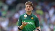 Pakistan's Shaheen Shah Afridi prepares to bowl during the 2019 Cricket World Cup group stage match between Pakistan and Bangladesh at Lord's Cricket Ground in London on July 5, 2019.  AFP / Olly Greenwood