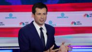 South Bend Mayor Pete Buttigieg speaks during the second night of the first Democratic presidential candidates debate in Miami, Florida, U.S. June 27, 2019. (REUTERS/Mike Segar/File Photo)