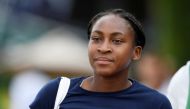 Cori Gauff of the US during a practice at All England Lawn Tennis and Croquet Club, London, Britain, July 7, 2019. Reuters/Tony O'Brien