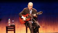 In this file photo taken on August 14, 2008, Brazilian singer and composer Joao Gilberto, 77, one of the trio of Brazilian artists who brought Bossa Nova to the world in 1958, performs during a concert in Sao Paulo, Brazil.  AFP / Marco Hermes
 




