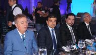Dr Abdulbasit Ahmad Al Shaibei (second left), QIIB Chief Executive Officer; and other dignitaries during the award ceremony.