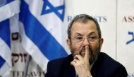 Former Israeli Prime Minister Ehud Barak gestures after delivering a statement in Tel Aviv, Israel June 26, 2019. Reuters/Corinna Kern