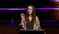 New Zealand Prime Minister Jacinda Ardern delivers a speech entitled 
