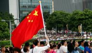 Pro-government supporters attend a rally to call for an end to violence, after a wave of protests against an extradition bill triggered clashes between police and activists, in Hong Kong, China July 20, 2019. (REUTERS/Edgar Su)