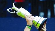 Republic of Ireland's Shane Lowry celebrates with the Claret Jug trophy after winning The Open Championship. Reuters/Ian Walton