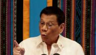 Philippine President Rodrigo Duterte gestures during his fourth State of the Nation Address at the Philippine Congress in Quezon City, Metro Manila, Philippines July 22, 2019. Reuters/Eloisa Lopez