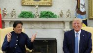 Pakistan’s Prime Minister Imran Khan meets with U.S. President Donald Trump in the Oval Office of the White House in Washington, U.S., July 22, 2019. Reuters/Jonathan Ernst