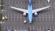 In this file photo taken on June 27, 2019, a Boeing 737 MAX airplane is stored on an employee parking lot adjacent to Boeing Field in Seattle, Washington. (AFP / GETTY IMAGES NORTH AMERICA / STEPHEN BRASHEAR)