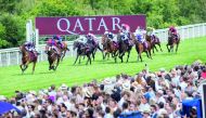 This file photo shows action during last year’s Qatar Goodwood Festival. The annual five-day festival kicks off on Tuesday.