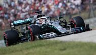 Mercedes' Lewis Hamilton during qualifying REUTERS/Lisi Niesner