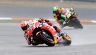 Repsol Honda's Marc Marquez during practice REUTERS/David W Cerny