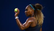 Serena Williams of the United States prepares to serve against Elise Mertens of Belgium during a second-round match on Day 5 of the Rogers Cup at Aviva Centre on August 07, 2019 in Toronto, Canada. Vaughn Ridley/AFP 