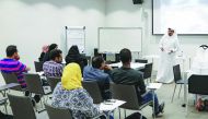 Radhi Al Hajri  during a workshop.