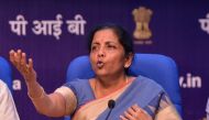 Union Finance Minister Nirmala Sitharaman speaks as she attends a press conference in New Delhi on August 23, 2019. (AFP / Prem Singh)
