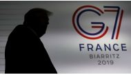US President Donald Trump arrives to a news conference at the end of the G7 summit in Biarritz, France, August 26, 2019. Reuters/Carlos Barria
 